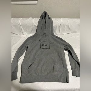 Grey HUF worldwide hoodie